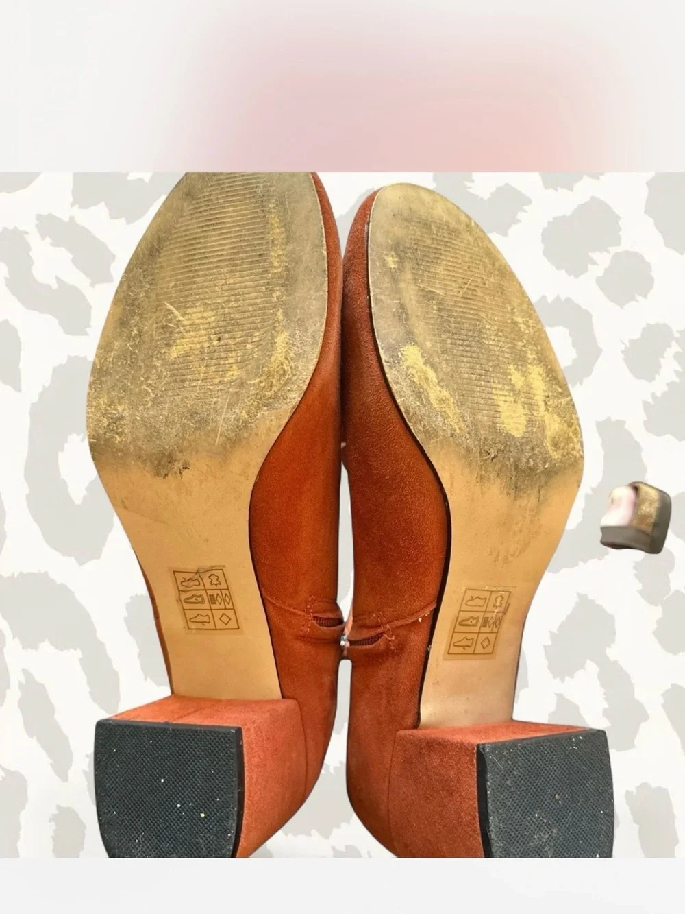 Urban Outfitters Rust Suede Ankle Booties